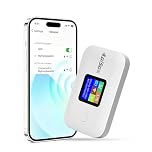 5G Mobile WiFi Router, Portable WiFi Router SIM Card Hotspot, Pocket Sized Travel WiFi 5G/4G+ Hotspot,Ultra-Fast Internet up to 300 Mbps, Support 10 Devices for Travel & Remote Work (M)