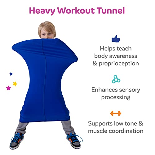 Fun And Function - Crawl & Calm Resistance Tunnel - Sensory Sock For Kids - Sensory Body Sock For Kids With Special Needs - Sensory Sack/Sensory Pod For Coordination & Stress Relief - Small #TOP1