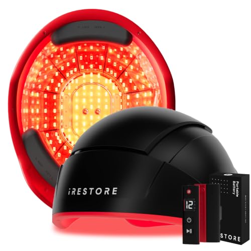 iRestore Elite + Rechargeable Battery Pack - Laser Red Light Therapy for Hair Growth - FDA Cleared...