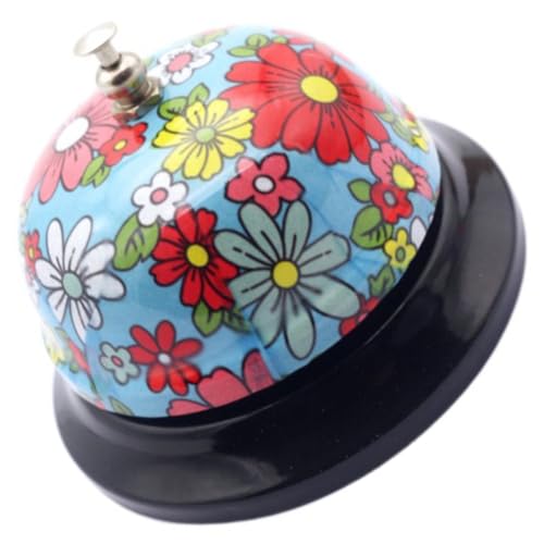 Tofficu Sonnette de Service à Main en Métal Inoxydable 85 Mm Poignée Ergonomique, Cloche de Table pour Restaurant, Bar et Réception, Usage Polyvalent Bureau Cuisine