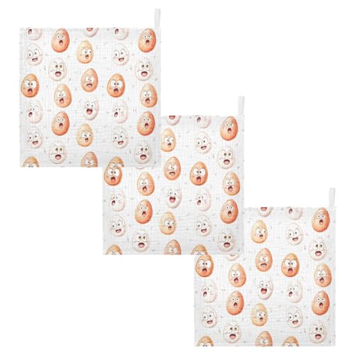 vvfelixl Baby Muslin Washcloths Cute Soft-Boiled Eggs Baby Burp Cloths Cotton Babys Face Towel for Newborn Infants Boys Girls Soft and Absorbent 11.8 X 11.8 in, 3 Pack2