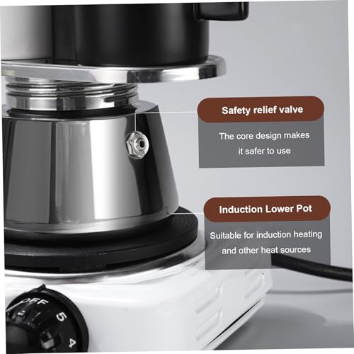 Machine à expresso en acier inoxydable double bec pour camping et maison