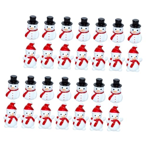 Figurines de bonhomme de neige pour micro paysage de Noël et décoration de table festive