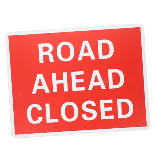 iplusmile Símbolo De Carretera Cerrada Aviso De Advertencia De Tráfico Reflectante De Calentamiento De La Carretera Adelante Señales Cerradas Cartel De De