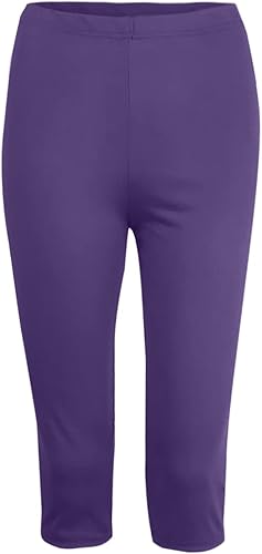 Miniatura 6 de Uillui Leggings capri con bolsillos para mujer, con control de abdomen, elásticos, de cintura alta, pantalones de yoga, entrenamiento de verano,