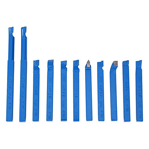 Set de 11 puntas de corte para torno de carburo 8x8 mm