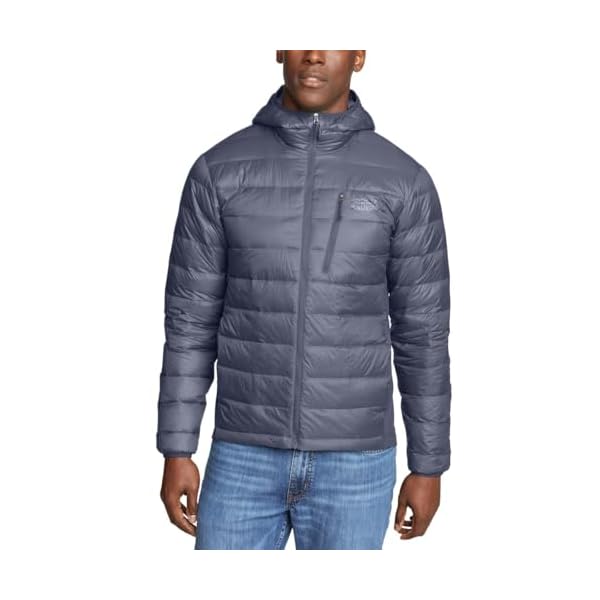 Eddie Bauer Men's Winter Jacket - Puffer Coat with Hood - Down Jacket For Outdoor (Gray, L)