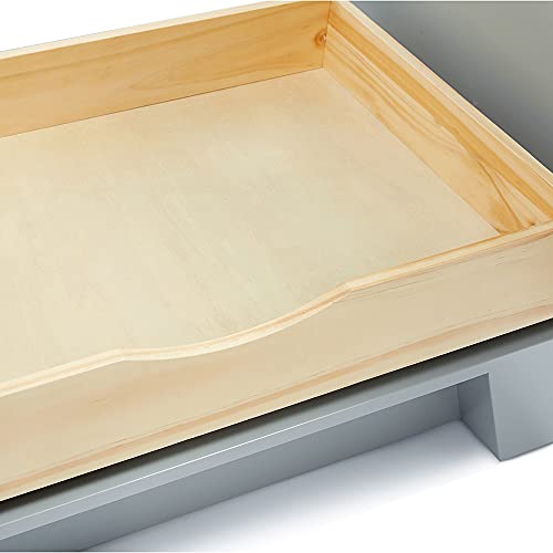 Ariel 73" Inch Grey Double Vanity With 1.5" Inch Thick Edge Italian Carrara White Marble Countertop | Rectangle Sink | 4 Soft-Closing Doors | 6 Full Extension Dovetail Drawers | #TOP6