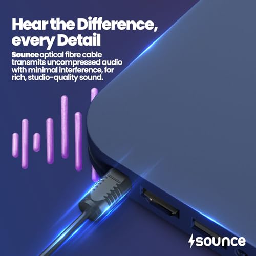 Sounce Digital Fiber Optical Audio Dolby Cable with 8 Channel (7.1) Audio support, Gold Plated Connectors For Xbox, PS5, soundbars, Transmission,... - Image 5