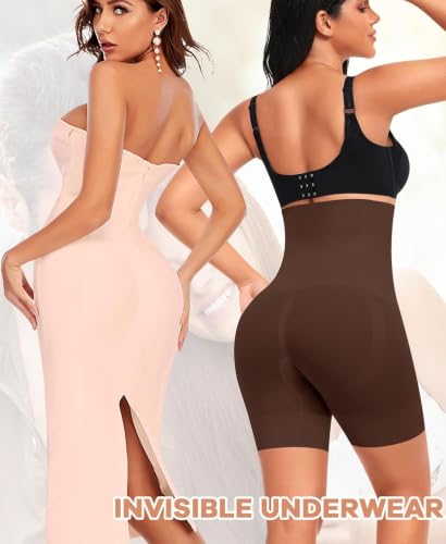 Image of HSR Women Waist Shapewear with Anti Rolling Strip Tummy Control Tucker Waist Slimming Panties Underwear Waist Shapewear