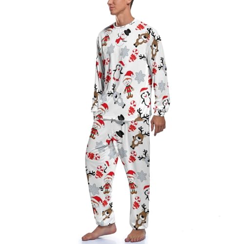 Pyjama homme manches longues Pingouin Élan une idée cadeau idéale - 2