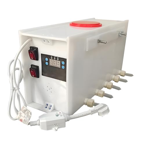 DzkZen Comedero AutomáTico De Leche para Lechones, MáQuina De AlimentacióN Universal con 8/10/14 Tetinas, Sonido, Interruptor Doble, Temperatura Constante AutomáTica 10Nipples