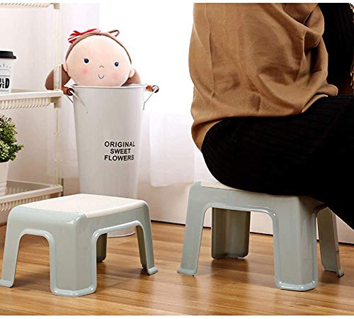 DASHADAO Stool Simple,PP Material,Strong Load Bearing Capacity,Bottom Non-Slip Design,Bathroom Stool/Foot Stool(Color:Pink)