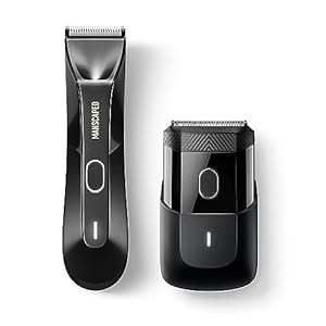MANSCAPED® The Handyman™ & The Lawn Mower® 4.0 – Men’s Compact Face Shaver with Dual-Action SkinSafe™ Blade Head and Electric Groin & Body Hair Trimmer
