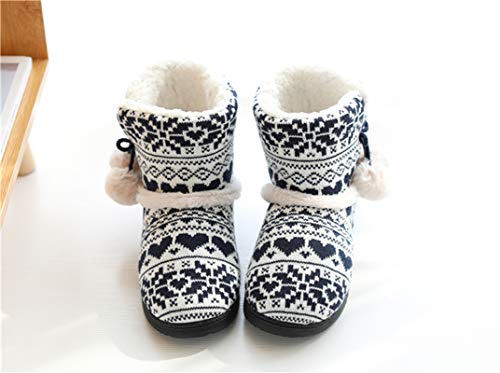 CYian Womens Booties Slipper Lining Warm Soft Plush Fleece Winter Non Slip House Shoes Indoor Outdoor4
