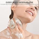 Silicone Body and Face Scrubber Set 3 Pack, BEAUTAIL Shower Bath Scrubber, Gentle Exfoliating Brush for Women Men Sensitive Skin, More Hygienic Than Traditional Loofah, Long Lasting, Black+Gray - Image 5