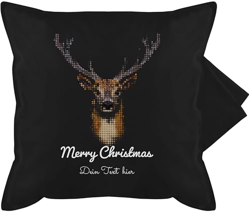 Kissen Weihnachten Landhaus Stern Creme Grau 50x50 Cm O. Füllung Raumtraum-Dekos