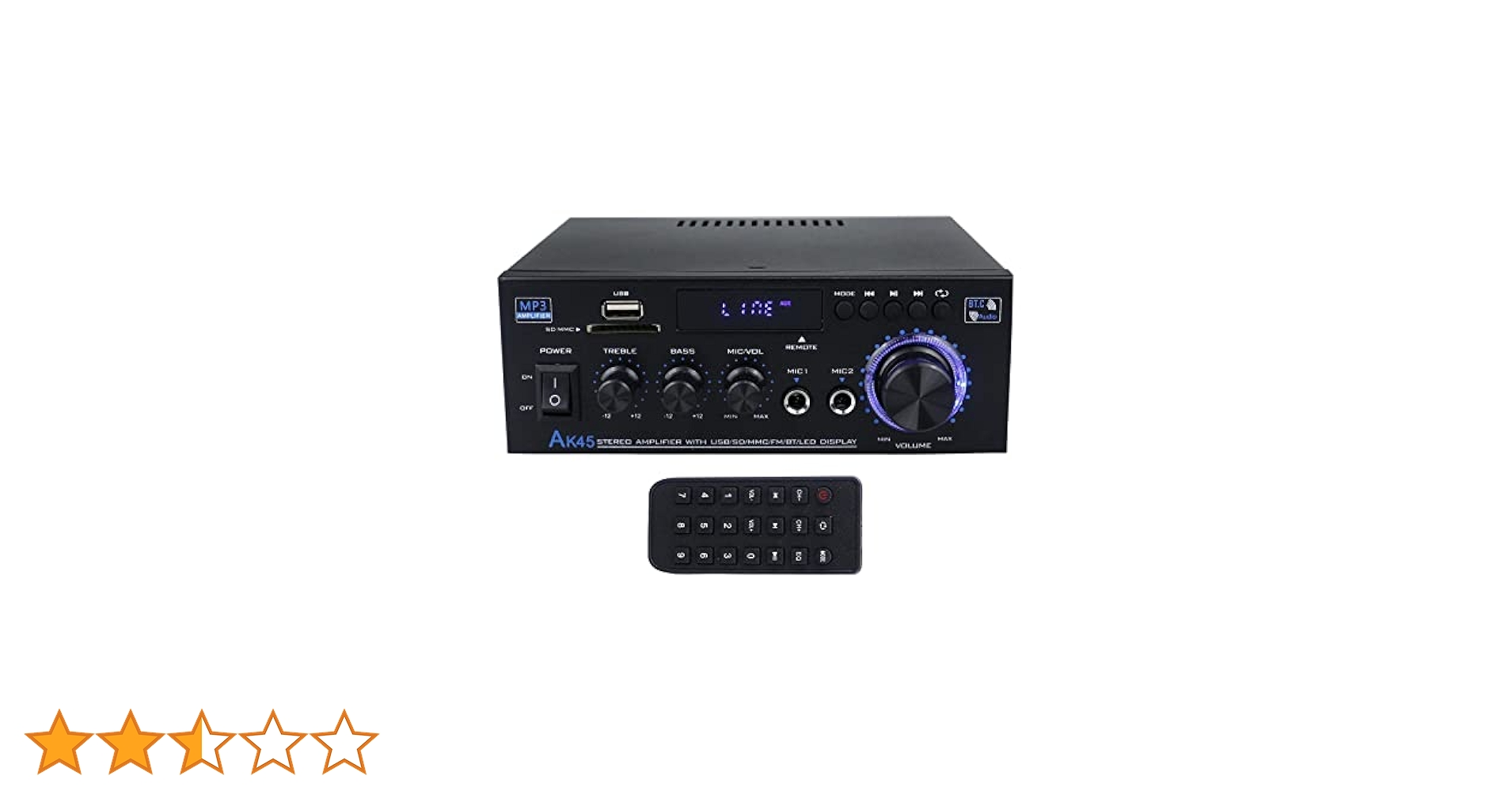 動作OK パワーアコースティック 2chパワーアンプ 最大定格170W 動作OK パワーアコースティック 2chパワーアンプ 最大定格170W