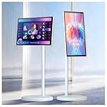 LADECNERHT 24"/27"/32" Moniteur Portable, avec Écran Intelligent Rotatif De 1080p/4k,Écran Tactile, Système D'exploitation Android, Batterie, Rotation Complète À 360 Degrés 24IN-4+64GB(1080P)