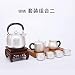 Silber Teekanne Sterling Silber 999 Teeservice Handgefertigte Silber Teekanne Teetasse Wasserkocher Haushalt Kung Fu Teeservice Komplettset (Color : Silver, Size : 7 Piece Set 1352G)