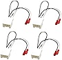 4 Pack 72-5602 Car Replacement Door Speaker Wiring Harness Plug Connector for 2011-2021 Ford F-150 Fusion Escape Focus Bronco Mustang Mondeo MK4 Mazda 2 3 6 CX5 Cable Plug Speakers Harness