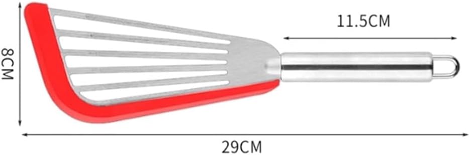 フライ返し キッチンツール ステンレス製フライ返し 魚フライ用スパチュラ キッチン調理器具 (色 : Colour 4, Size