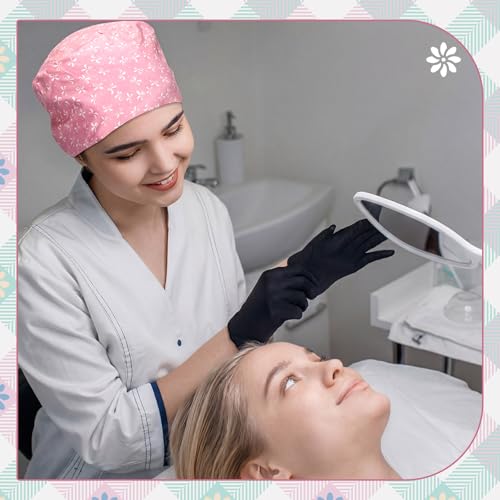 Image of Honoson 6 Pcs Scrub Caps Women with Buttons