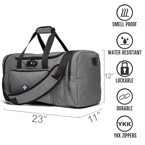 Legion Duffle Bag with Anti Theft TSA Approved Combination Lock (Graphite)3