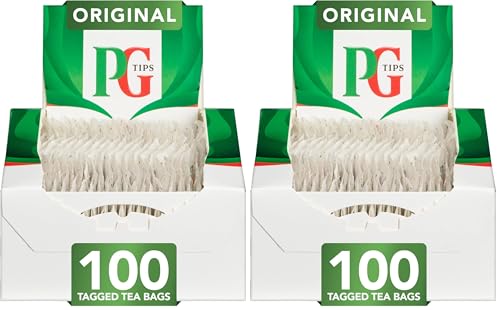 Image of PG Tips String and Tag One Cup Everyday Tea Bags (Pack of 200) 10462707