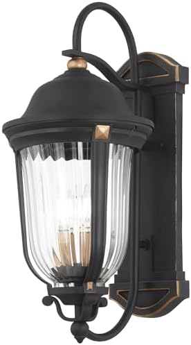 Minka Lavery Peale Street 28" H Sand Coal and Vermeil Gold Outdoor Wall Light