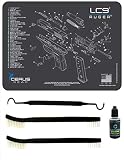 Ruger LCP II 5 PC EDOG Cerus Gear Schematic (Exploded View) Heavy Duty Pistol Cleaning 12x17 Padded