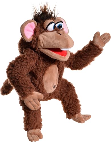 Living Puppets Fuzius AFFE, Handpuppe aus hochwertigen Materialien in tollen Farben, Größe: 40 cm, W874