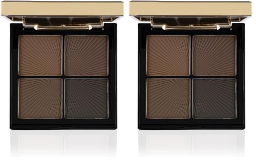 Image of PAC Spotlight Eyebrow Palette X4 | Longlasting Micro Fine Powder Formula | Pigmented Natural Shades (Pack of 2)