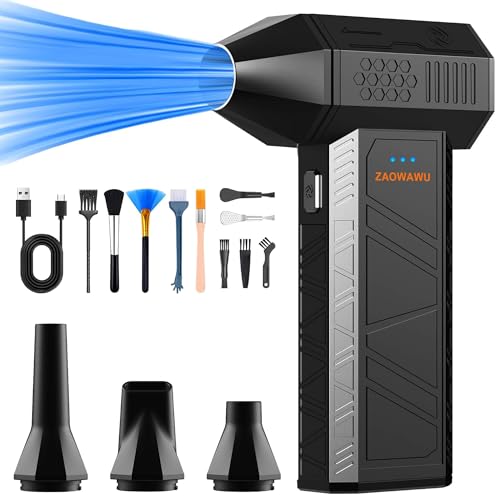 Mini Turbo Snow Blower for Car - 110000RPM Ultra-Powerful Electric Mini Snow Blower with 3-Gear Adjustable Fast Charging Snow Blower for Car, Home, and Outdoor Use