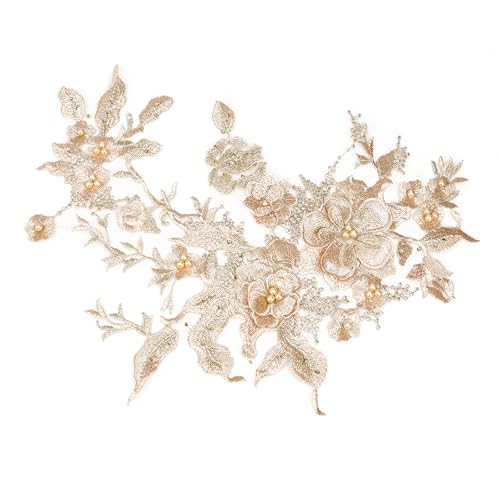 NICENEEDED Fabric Flower Lace Applique