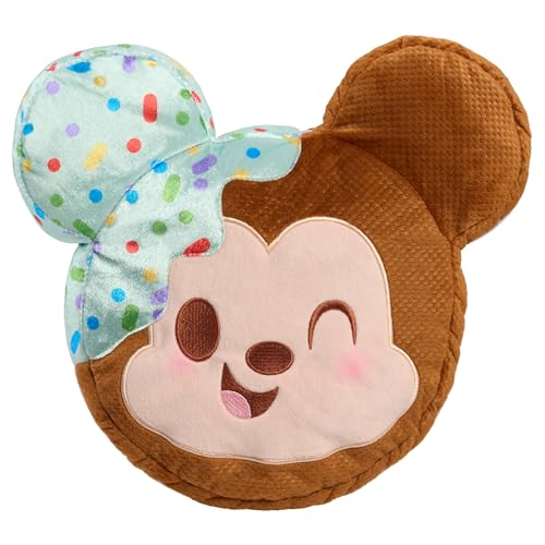 Disney Munchlings Squeeze-A-Munch Large Scented Mint Dipped Ice Cream Sandwich Mickey Mouse 10-inch Plush, Kids Toys for Ages 0+ by Just Play