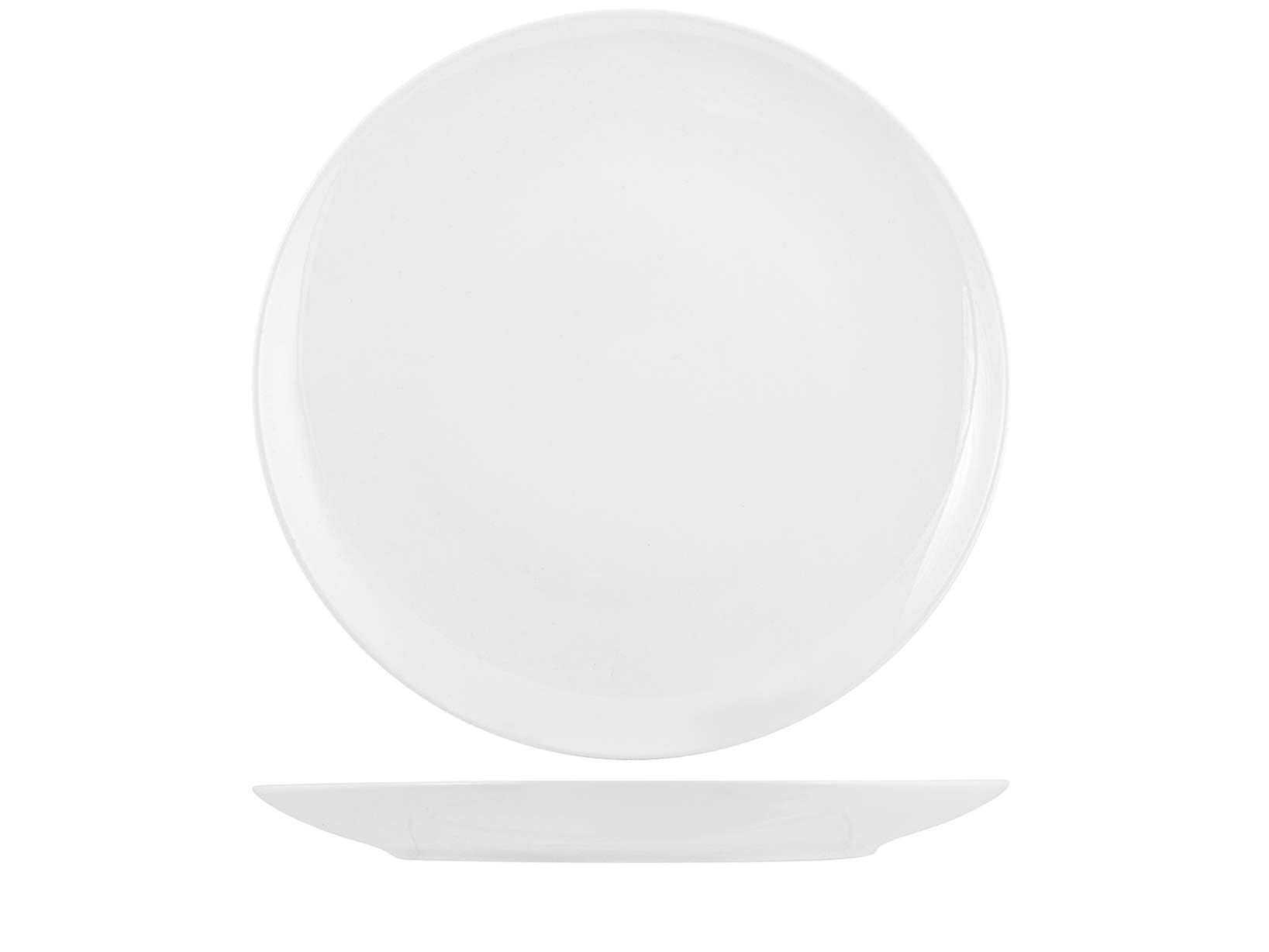 H&H 832529 Set of 12 Dinner Plates, New Bone China, 27 cm