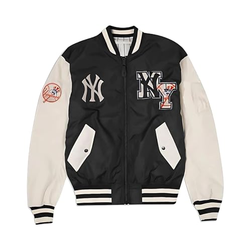 New York Yankees レザージャケット MLB公式 メジャーリーグ メンズ レザージャケット 革ジャン