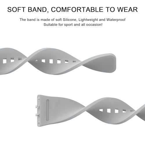 Image of Tobfit Strap Compatible for Samsung Galaxy Fit 3 (Watch Not Included), Flexible Premium Adjustable Watch Band for Galaxy Fit3 2024 SM-R390 Men & Women