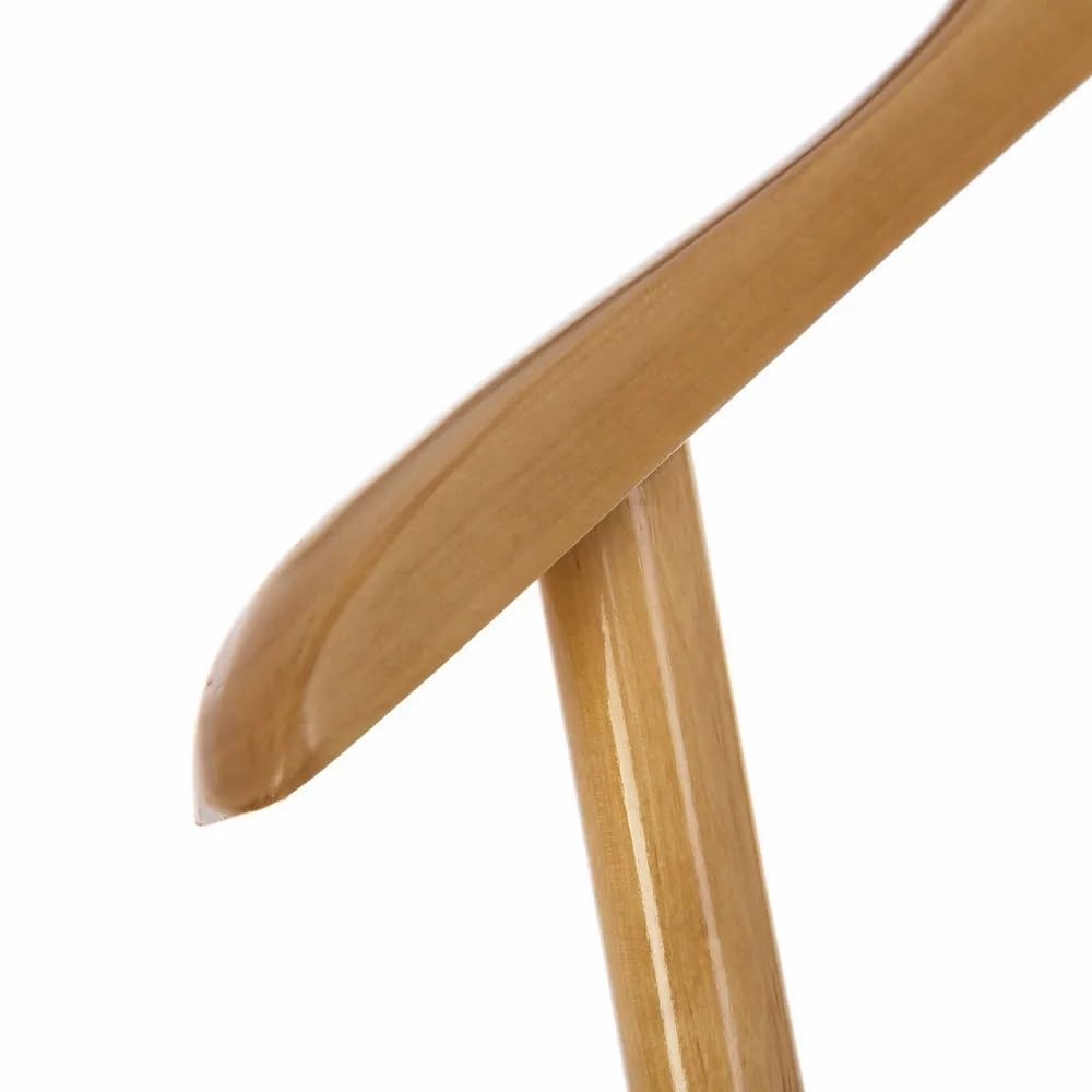 Perchero de Suelo Moderno Beige de Madera Natural para Dormitorio de 107 cm Galán de Noche Nordico (Natural)