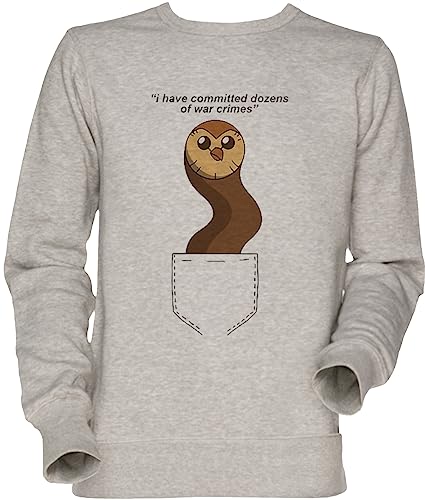 Sweat Hooty Has Committed War Crimes gris le cadeau unisexe parfait à offrir
