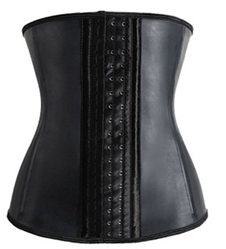 keephen Entrenador de la Cintura del látex de Las Mujeres para la Faja Respirable del Cuerpo de la pérdida de Peso Faja de Entrenamiento Deportivo del corsé de Cincher