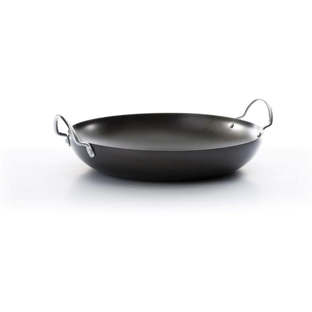 Dexam Non-Stick Paella Pan, Dark Grey Carbon Steel