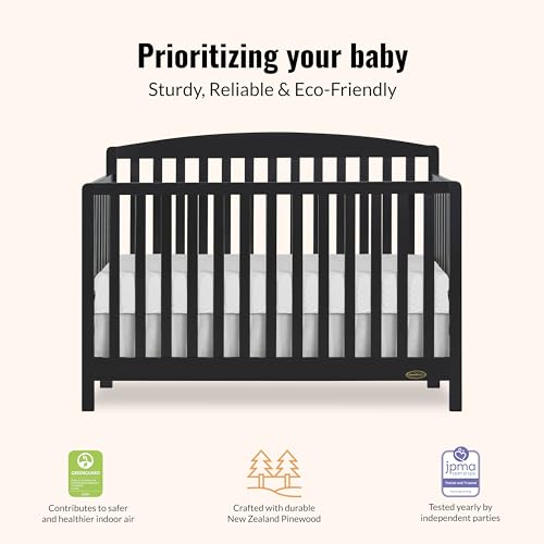 Image of Dream On Me Odelle 5-in-1 Convertible Full Size Baby Crib, GREENGUARD Gold