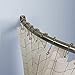 Naiture 60" Stainless Steel Curved Shower Curtain Rod Polished Brass Finish