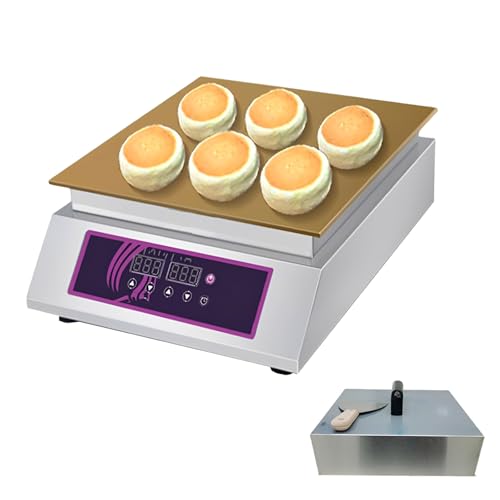 Máquina comercial para hacer soufflé, máquina eléctrica para hacer dorayaki, máquina para hacer panqueques, placa de cobre antiadherente, máquina para hacer muffins(Single Board)