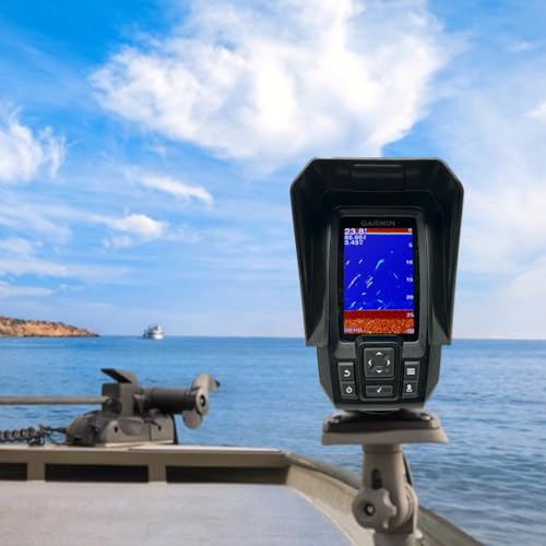 Image of Sun Visor Hood for Garmin Striker 4 Fish Finder | Anti-Glare Sun Shade for Clearer Screen Visibility | Fits Striker 4 Series Only