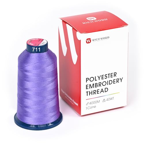 Image of Poolin Polyester Machine Embroidery Thread 4000M 40WT Periwinkle Purple 0711