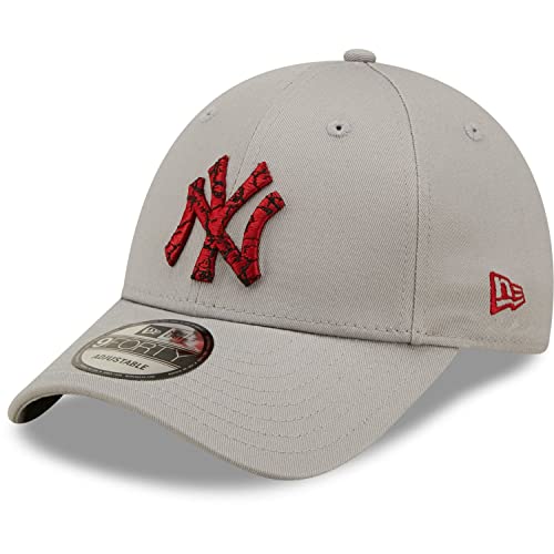 9Forty Strapback regolabile New Era Berretto da Baseball Uomo, Grigio, Taglia Unica