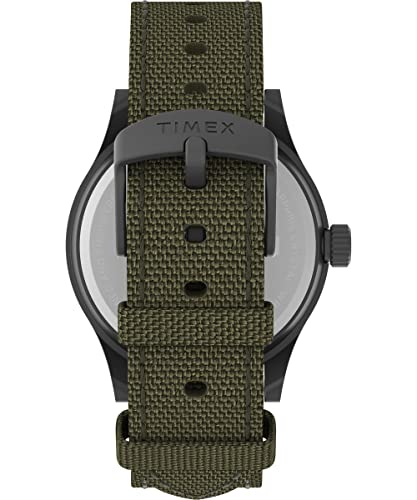 Image of TIMEX Fabric Men's Expedition North Sierra Solar 41Mm Digital Watch - Green Strap Green Dial Gunmetal Case, Green, One Size, 41 Mm Expedition North Sierra Solar